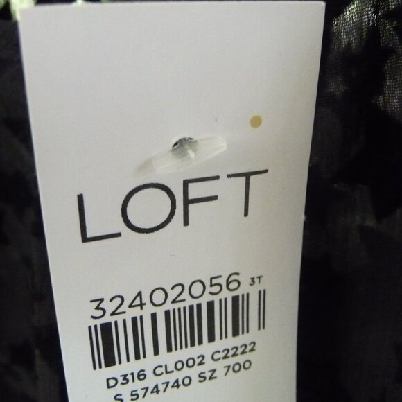 LOFT BLACK STAR DRESS SIZE MEDIUM NEW - Picture 6 of 10